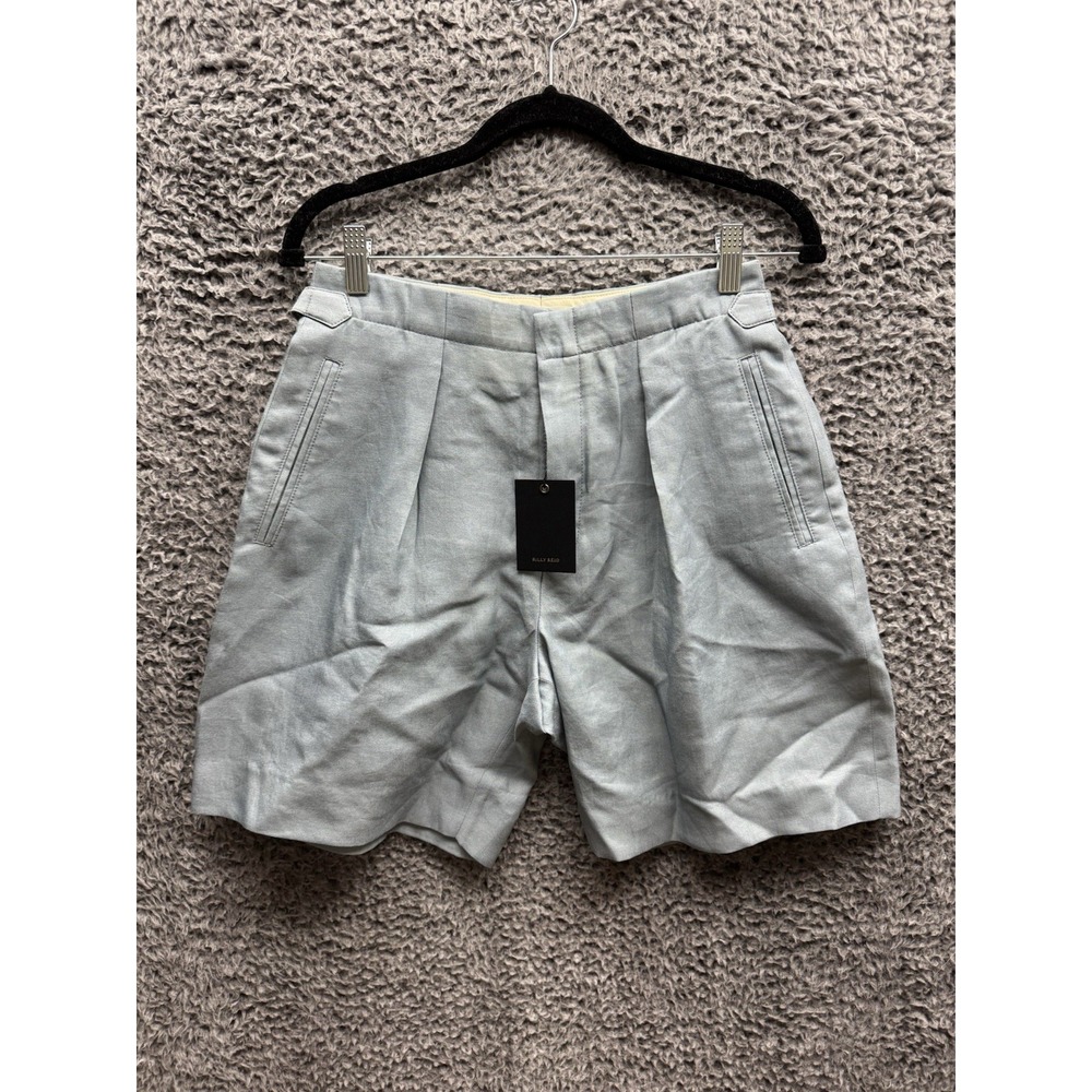 Billy Reid Mens Light‎ Blue Size 2  Tailored Shorts Handcrafted in Italy NWD